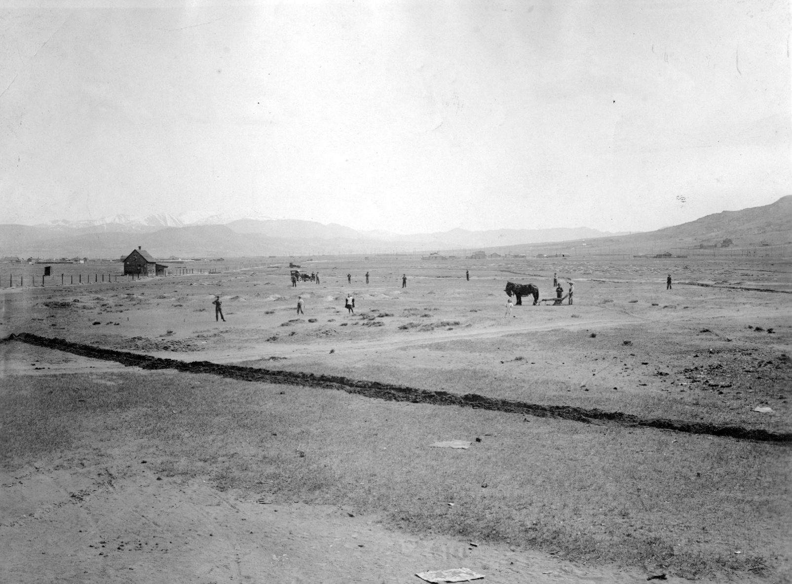 View of the new city park June 1920